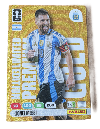 messi gold card